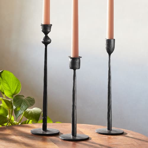 HEARTH & HOME CANDLEHOLDERS, SET OF 3 view 1