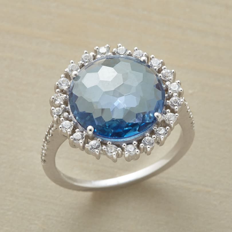 BUBBLY BLUE TOPAZ RING view 1