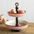 RED FLOWER TWO-TIER EPERGNE view 1