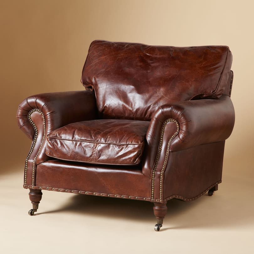 DUSTIN LEATHER CHAIR view 1