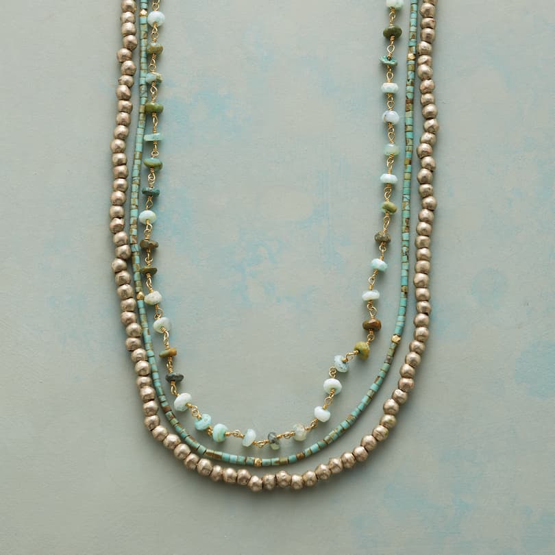 TURQUOISE TRACERY NECKLACE view 1