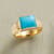 CURVES TURQUOISE RING view 1