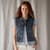 BLOOMING EAGLE DENIM VEST BY DRIFTWOOD view 1
