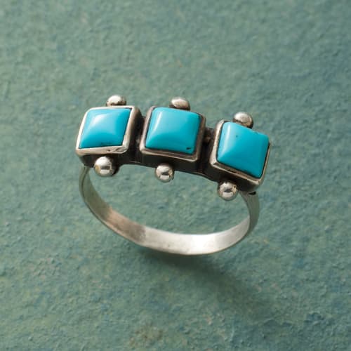 Three In Turquoise Ring View 1