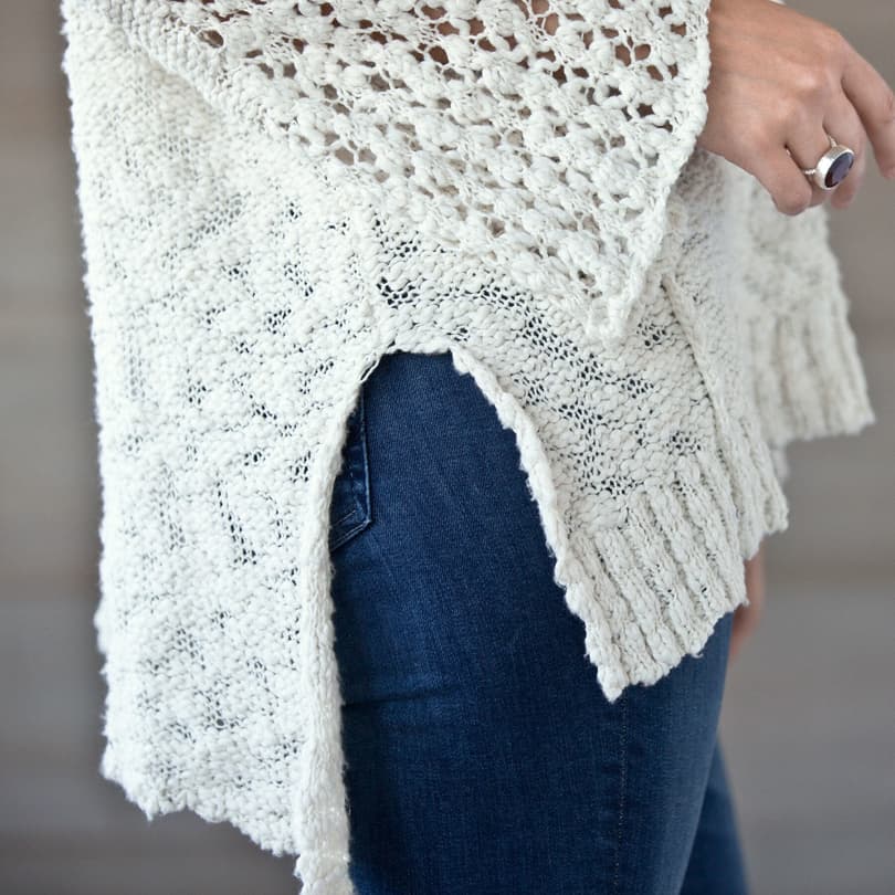PRETTY POINTELLE SWEATER view 3
