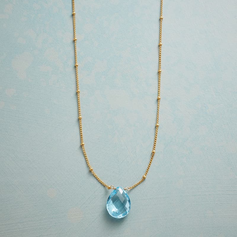 DROPLET OF BLUE NECKLACE view 1