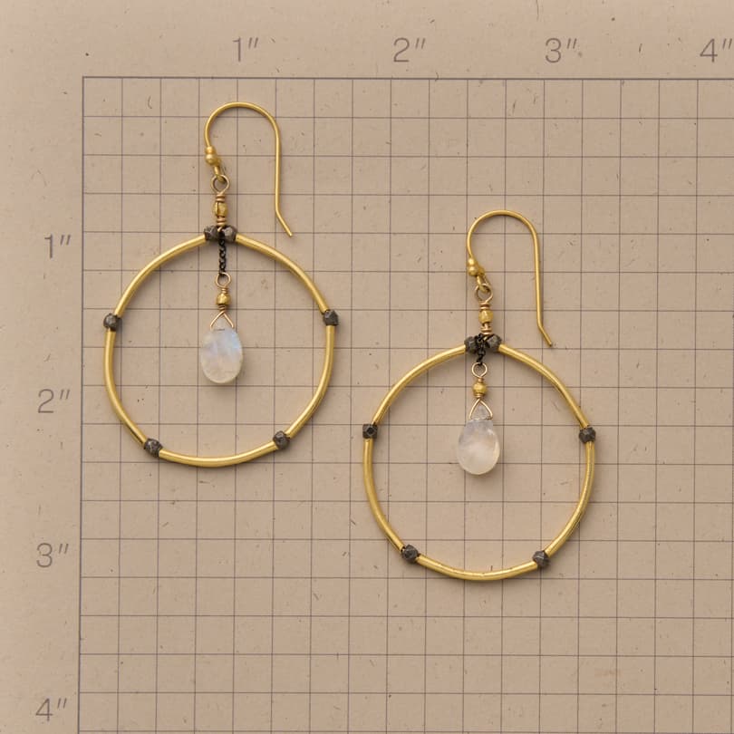 Circle The Moon Earrings View 2