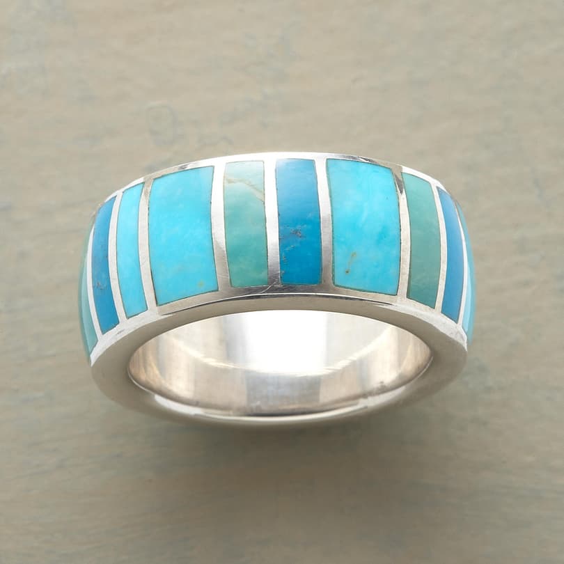 BLUE GREEN PALETTE RING view 1