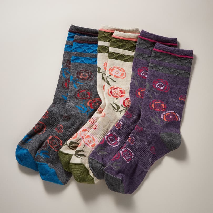 ROSY POSEY SOCKS, SET OF 3 view 1