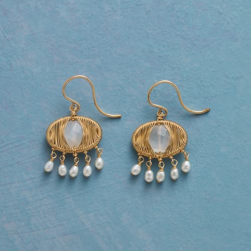 Moonlit Pearls Earrings View 1