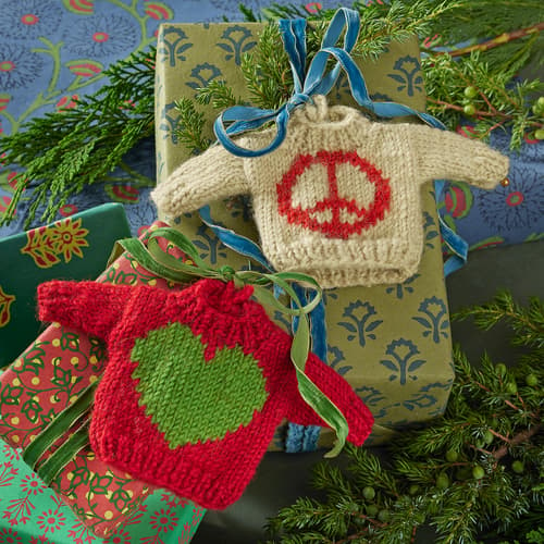 Peace And Love Sweater Ornament View 3