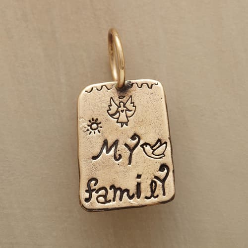 GOLD MY FAMILY CHARM view 1
