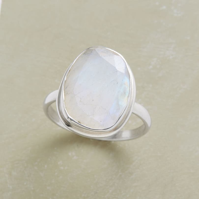 MOONSTONE MIRROR RING view 1