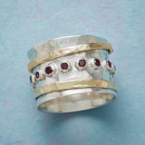 BELTED RUBY RING view 1