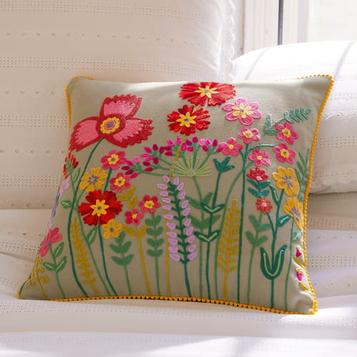 BRIGHT BLOOMS PILLOW view 1
