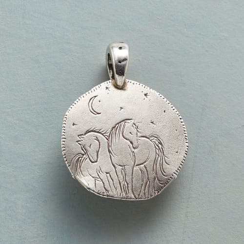 STERLING SILVER MIDNIGHT HORSES CHARM view 1
