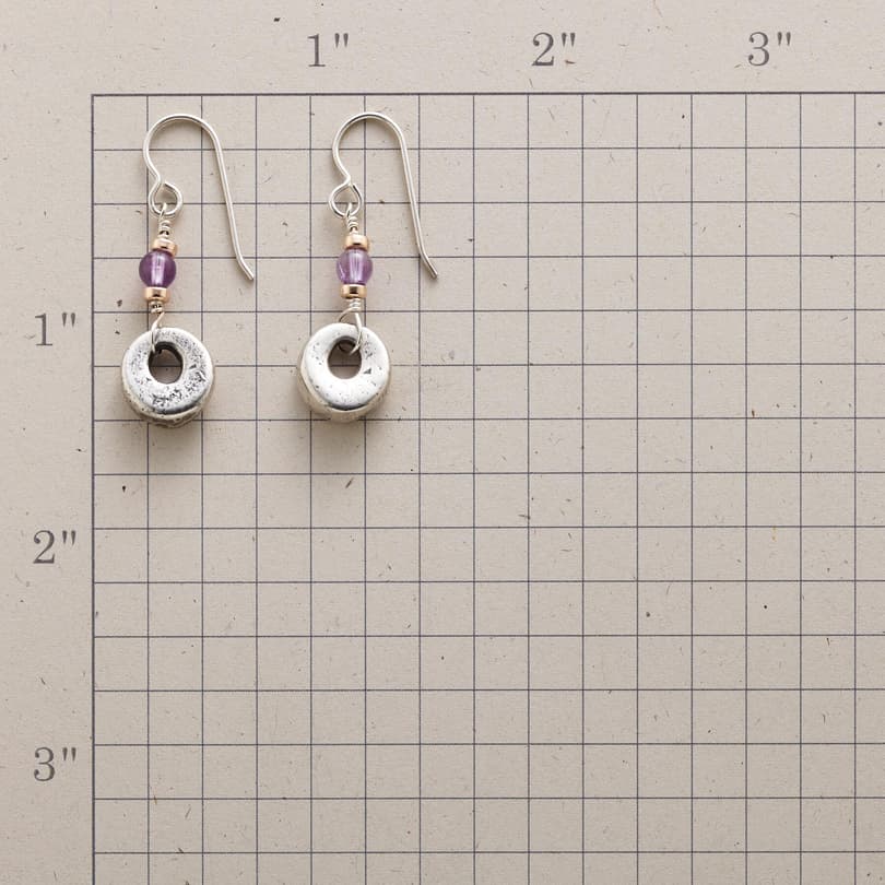 TOUCH OF VIOLET EARRINGS view 1