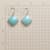 CHECKERED CHALCEDONY EARRINGS view 1