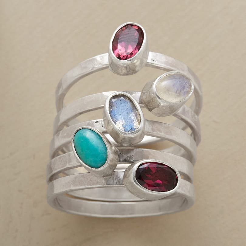 CARNIVAL QUINTET RINGS, SET OF 5 view 1