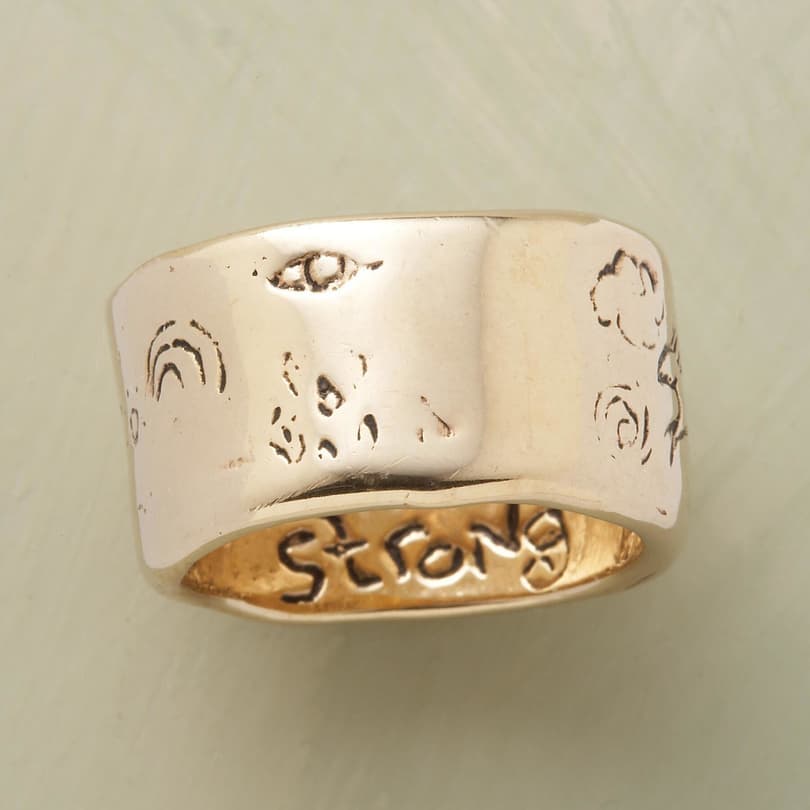 YELLOW GOLD STRENGTH RING view 1