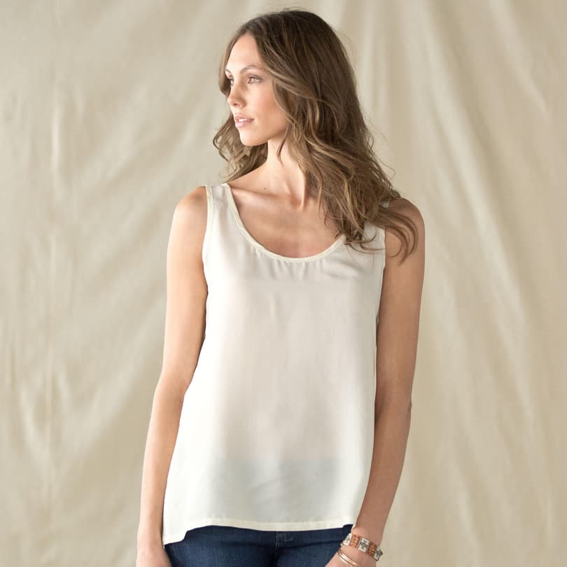SILK EASE TANK SOLID view 1