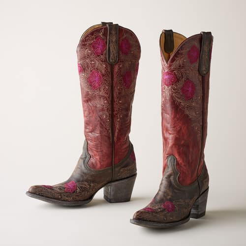 Laurel Tall Boots View 2CHOC/BERRY