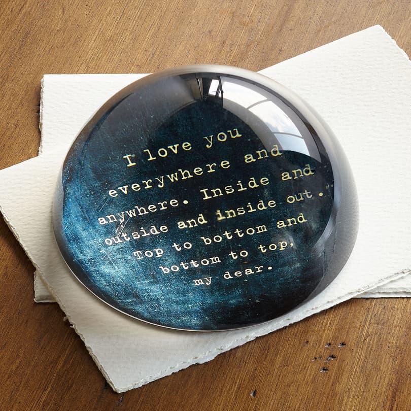 LOVE POEM PAPERWEIGHT view 1