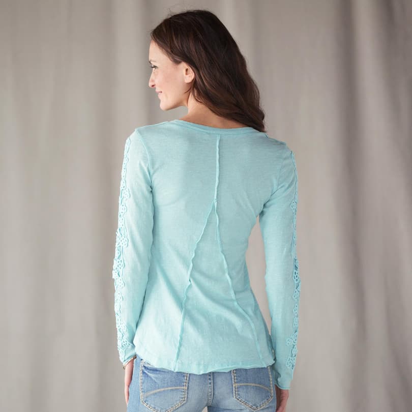 Magnolia Lace Henley view 1