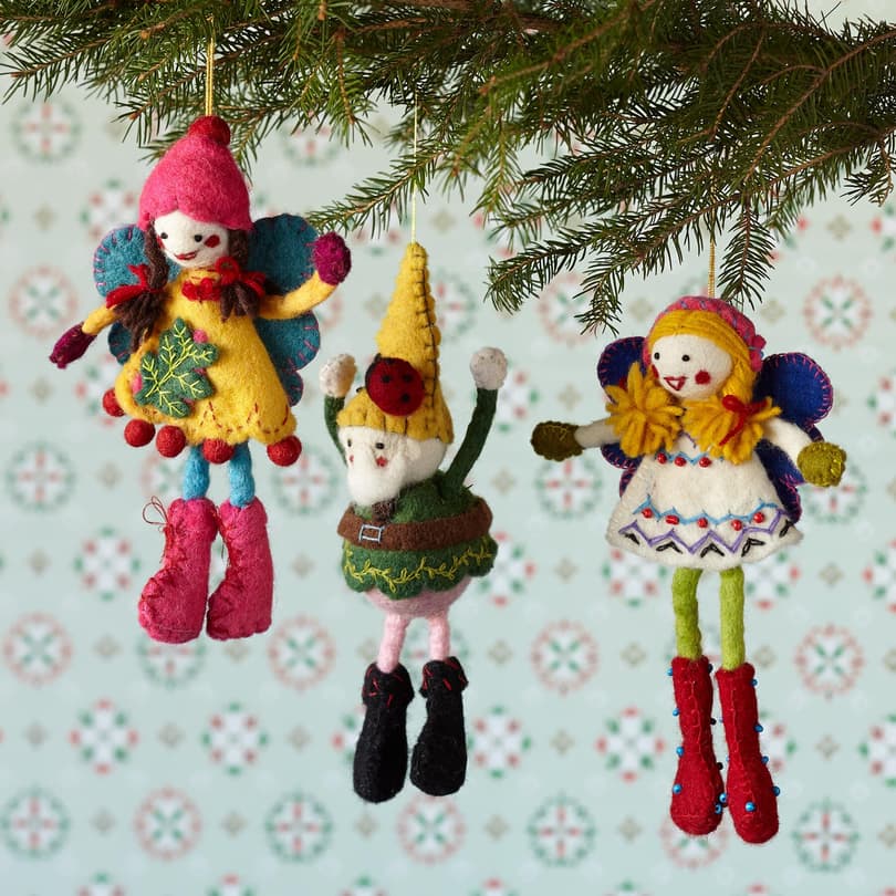 FANCIFUL FELTWORK FRIENDS, SET OF 3 view 1