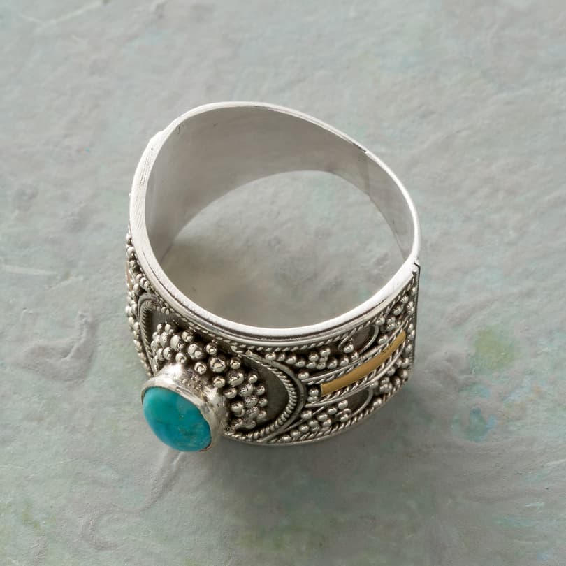 Top It Off Turquoise Ring View 2