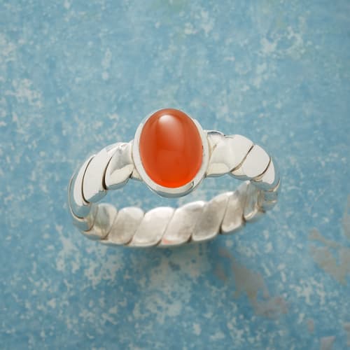 ROPED RED ONYX RING View 1