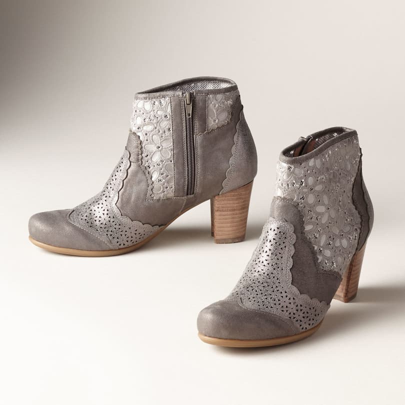 TRACE OF LACE ANKLE BOOTS view 1 SILVER