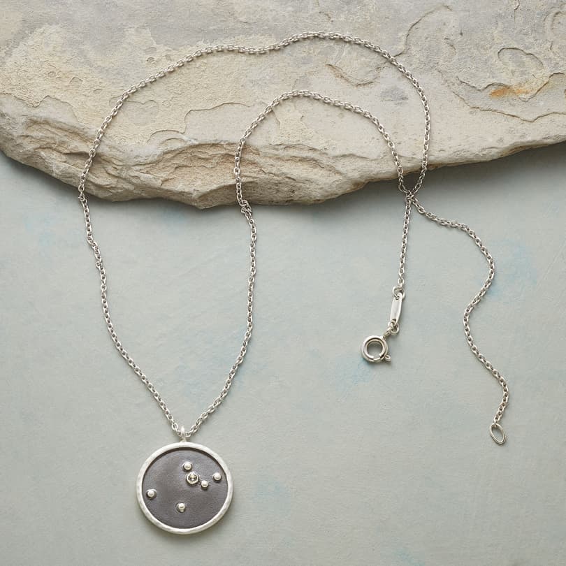 STERLING SILVER ZODIAC CONSTELLATION NECKLACE view
