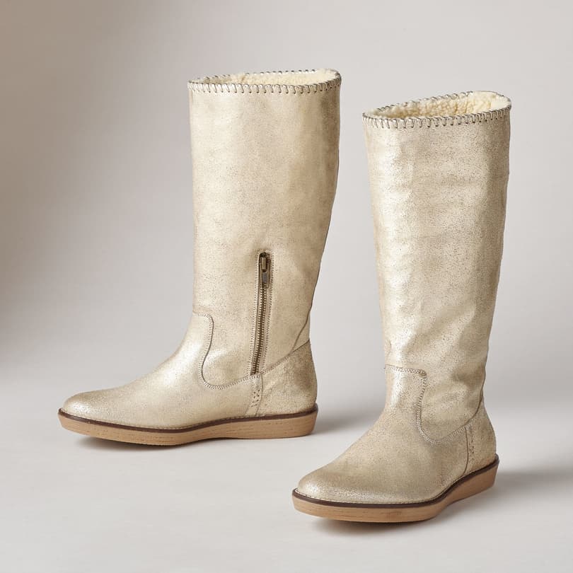 GILT EDGED SHEARLING BOOTS view 1