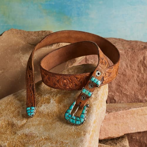 1950S MORENCI TURQUOISE BELT view 1