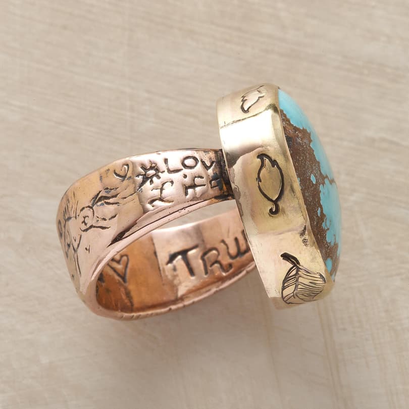 TURQUOISE TESTAMENT RING view 2