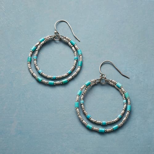 TURQUOISE TAKE TWO EARRINGS view 1