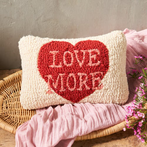 Love More Pillow View 1