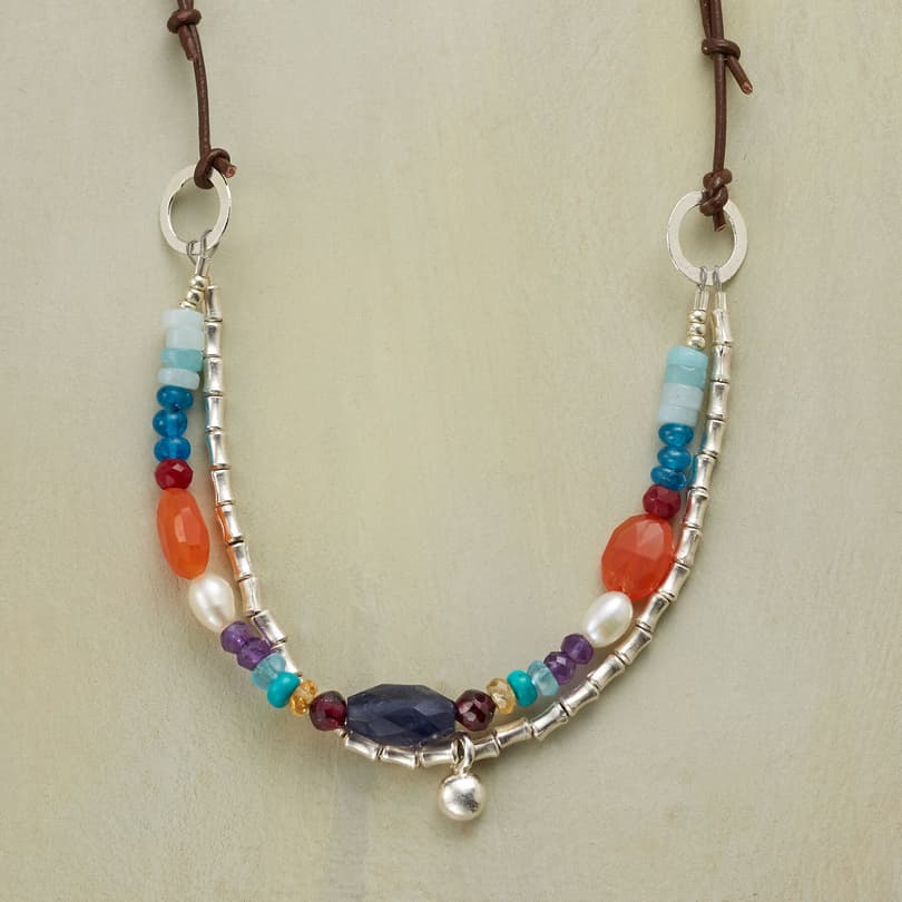 SUSPENDED STRANDS NECKLACE view 1