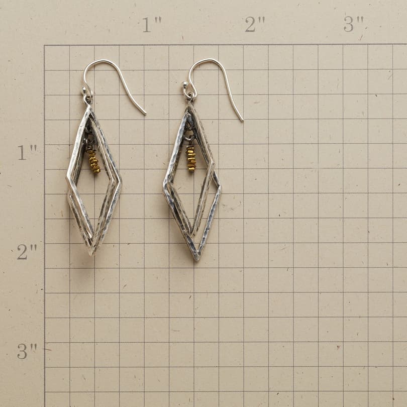 CAGED BRASS EARRINGS view 1