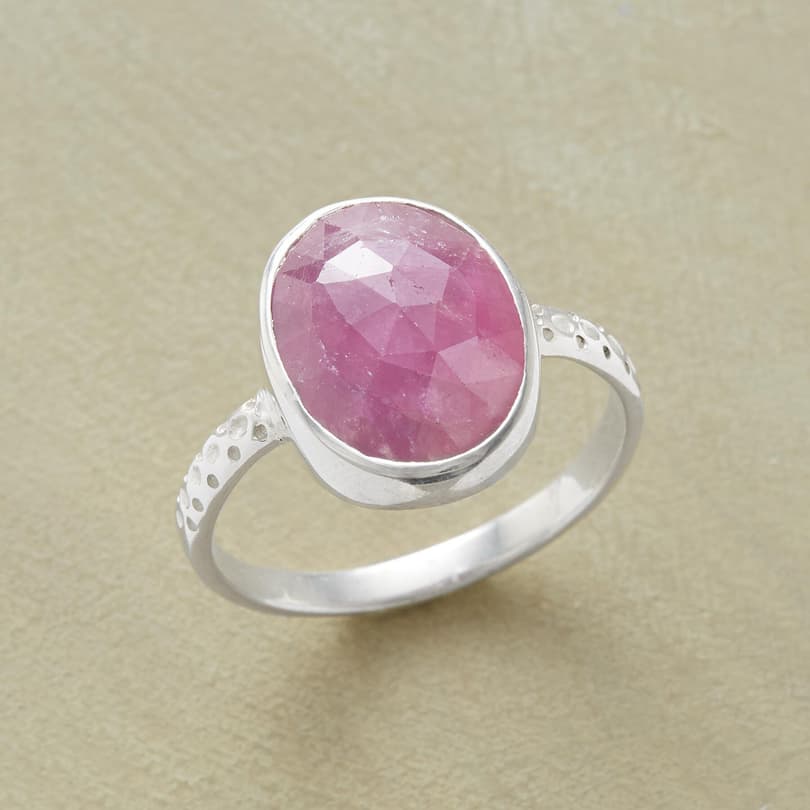PINK SAPPHIRE RING view 1