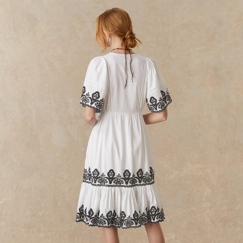 Layna Embroidered Dress, Petite View 5