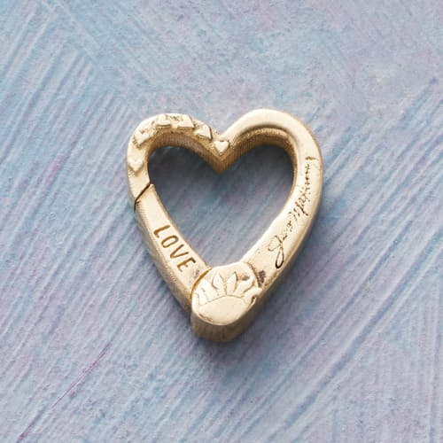 14Kt Gold Heart Charm Keeper View 1