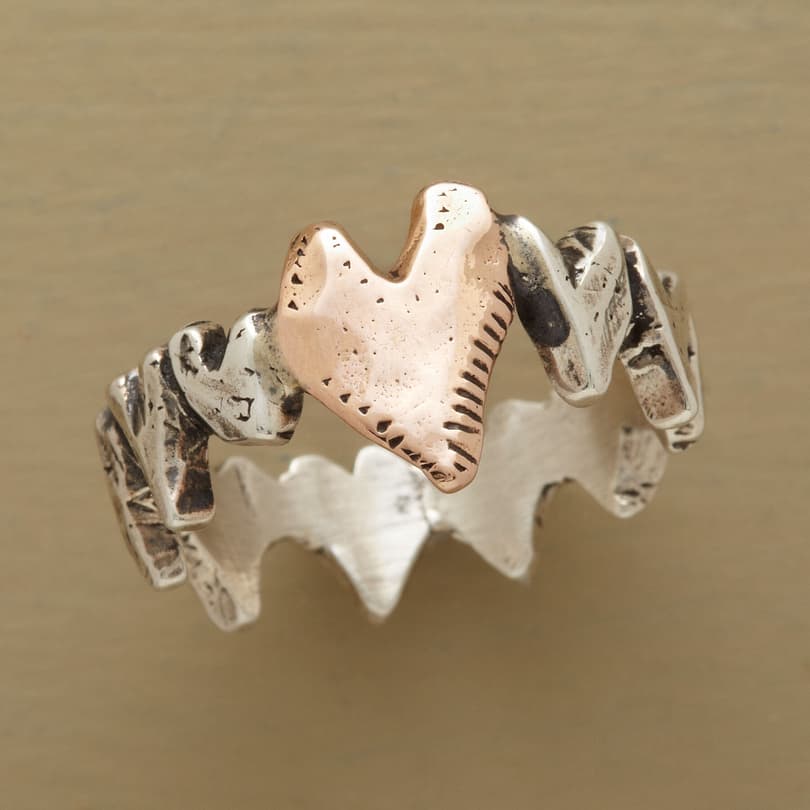 ROCK SOLID HEART RING view 1