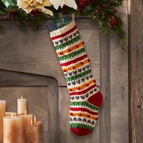Heirloom Cheery Stripes Stocking View 1