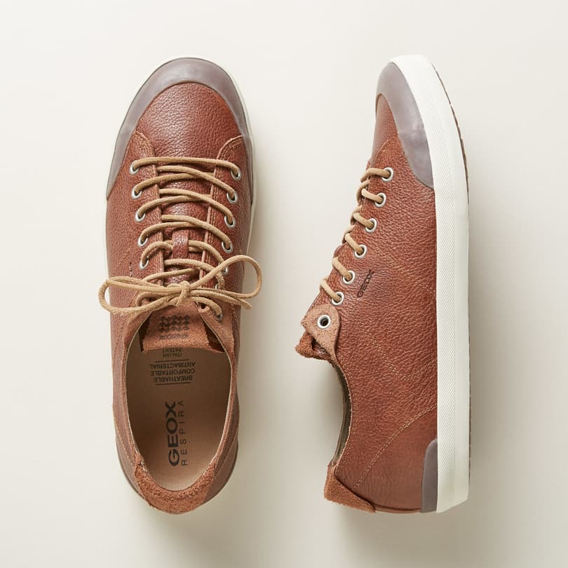 LANCE LEATHER SNEAKERS view 1 BROWN