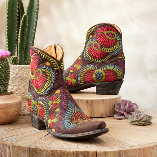 Andes Flora Boots View 4Brown-Multi