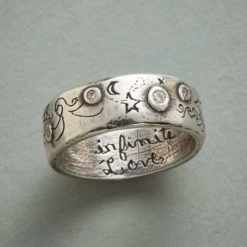 SILVER INFINITE LOVE RING view 1