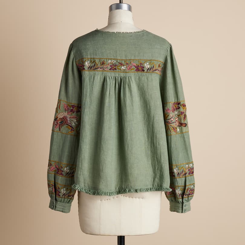Floria Embroidered Top View 4
