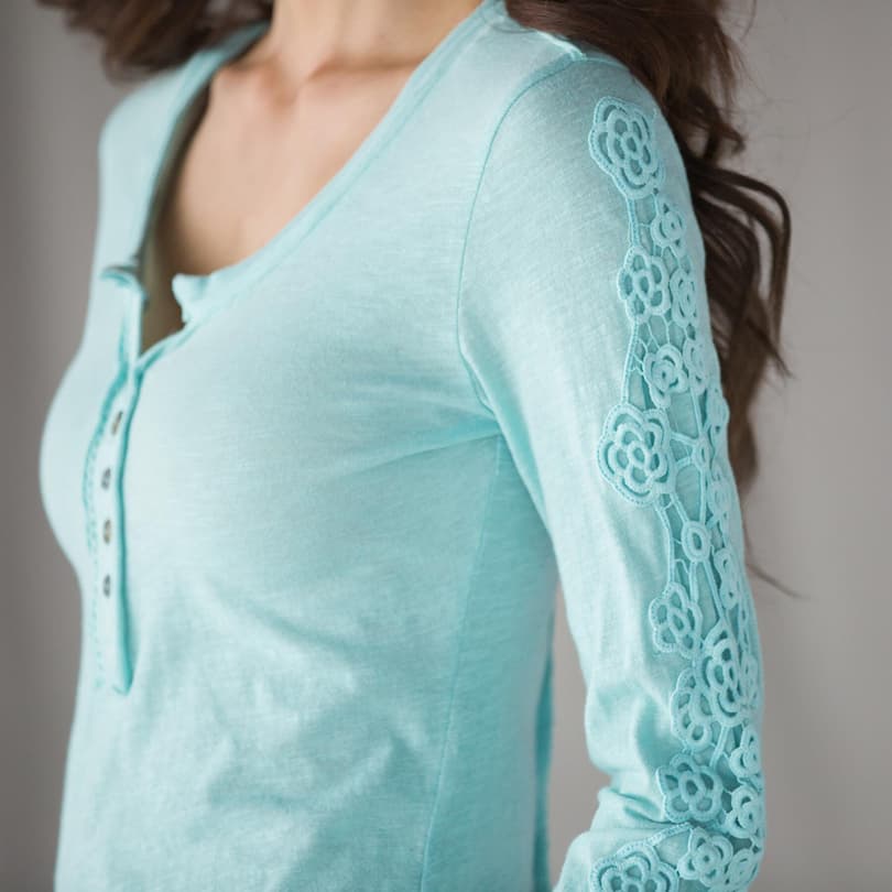 Magnolia Lace Henley view 3